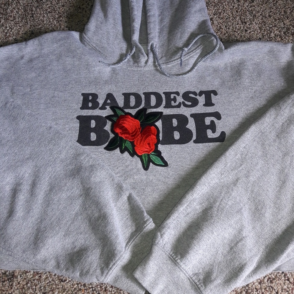Cute Cut Off Sweatshirt